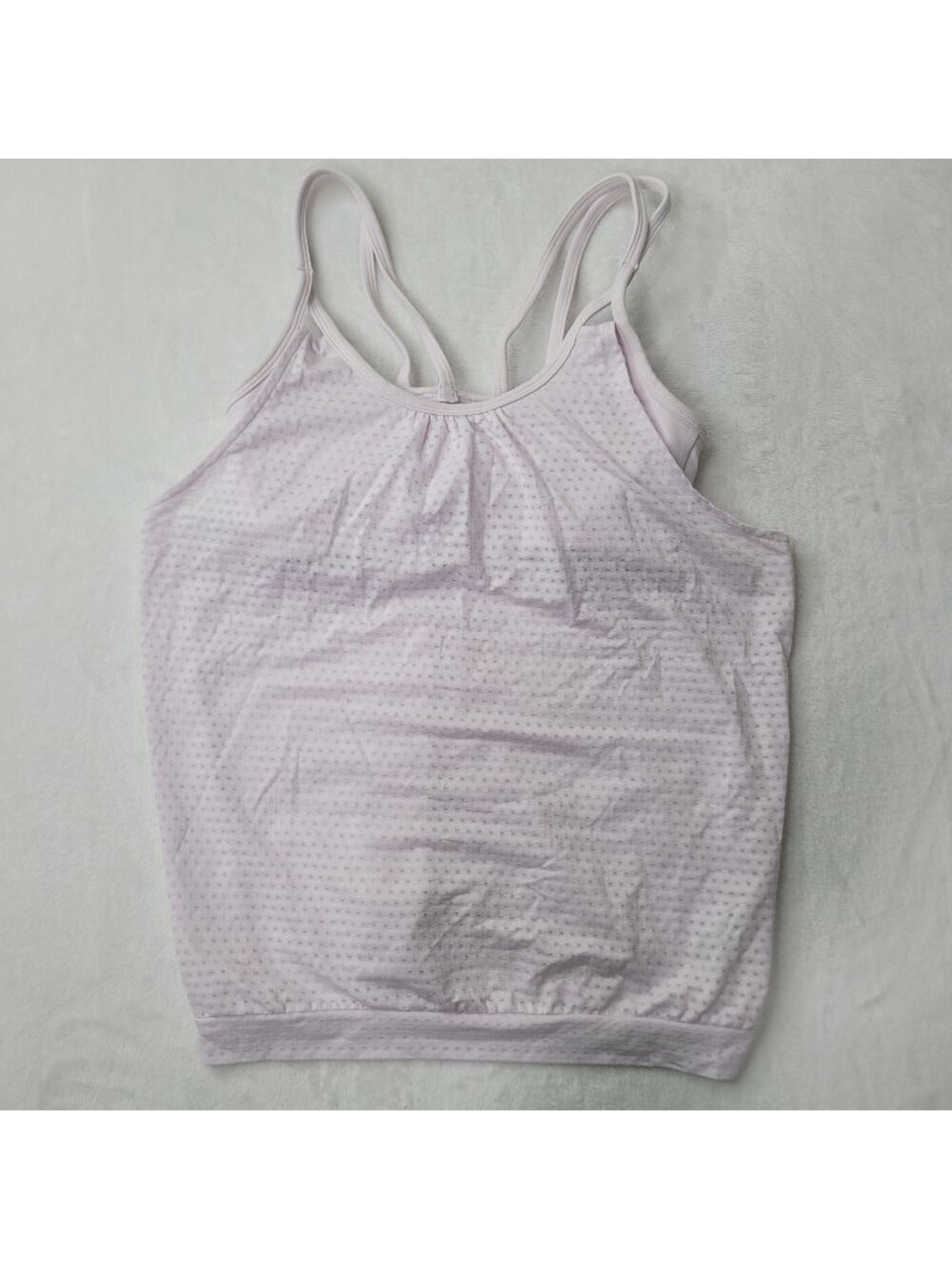 Athleta Women's Lilac Invigorate Workout Tank Built-In Bra Size XXS